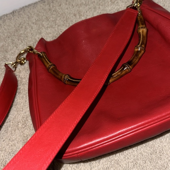 Gucci vintage 2 way leather shoulder bag - Picture 11 of 15
